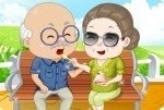 Abuelos en el parque Abuelos en el parque
