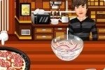 Cocina pizzas con Bieber Cocina pizzas con Bieber