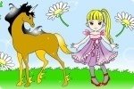 Colorea el dibujo del caballo Colorea el dibujo del caballo
