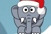 Elefante navideño roncador Elefante navideño roncador