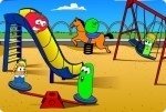 Verduras en el parque de juegos Verduras en el parque de juegos