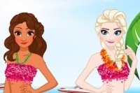 Vestir de Vaiana y Elsa Vestir de Vaiana y Elsa