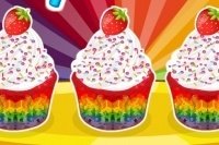 Cupcakes arco iris